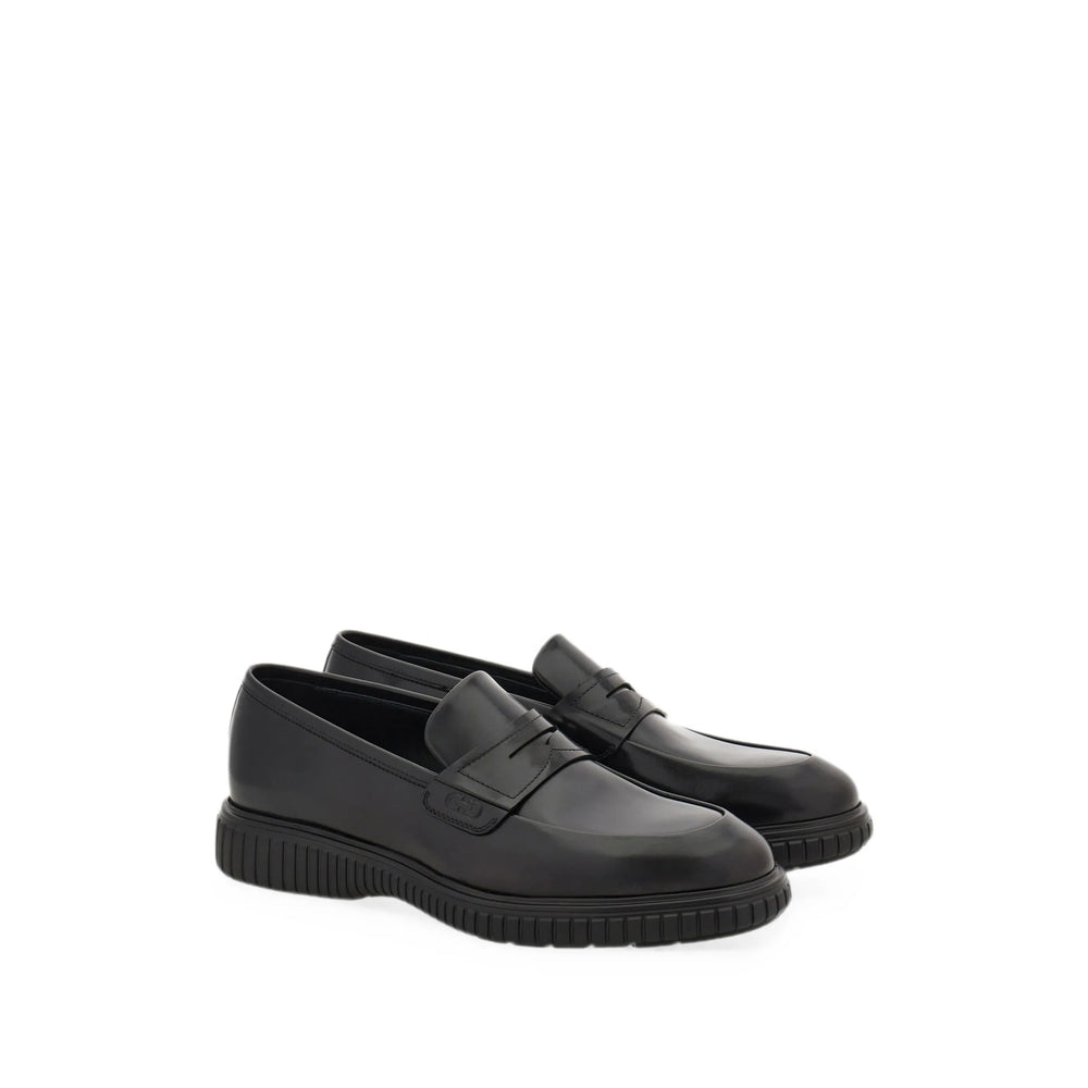 Ferragamo Black Loafers Men