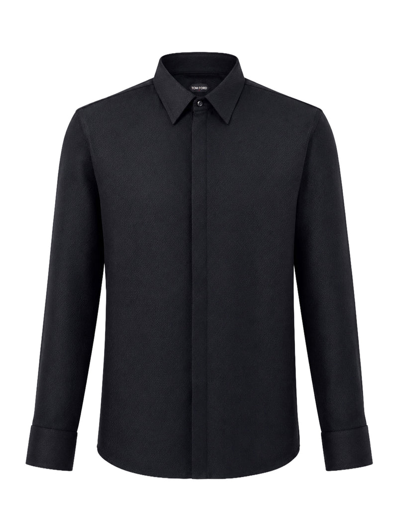 Giorgio Armani Giorgio Armani Men Giorgio`S Hammered Silk Satin Shirt