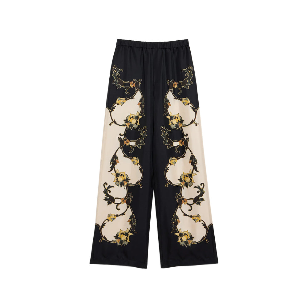 La Doublej Black Trousers - Palazzo Pants Women