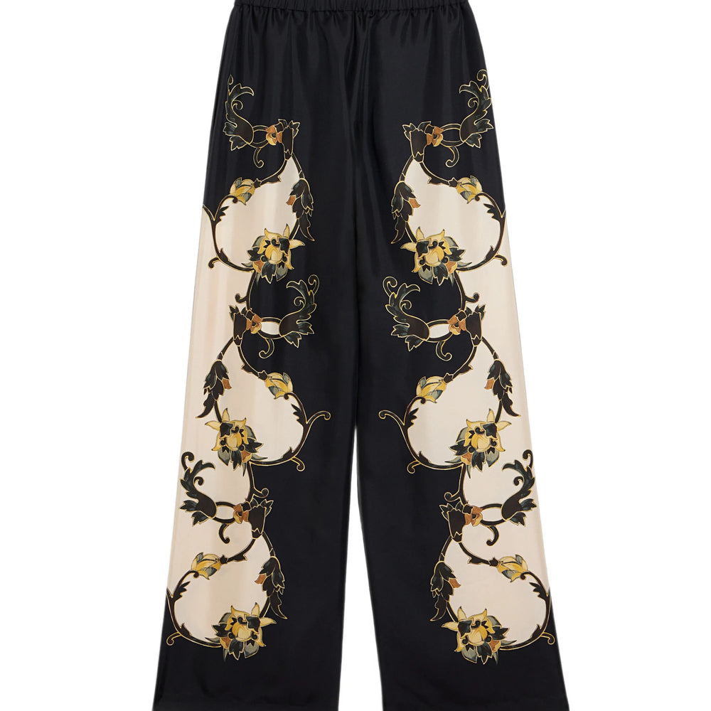 La Doublej Black Trousers - Palazzo Pants Women