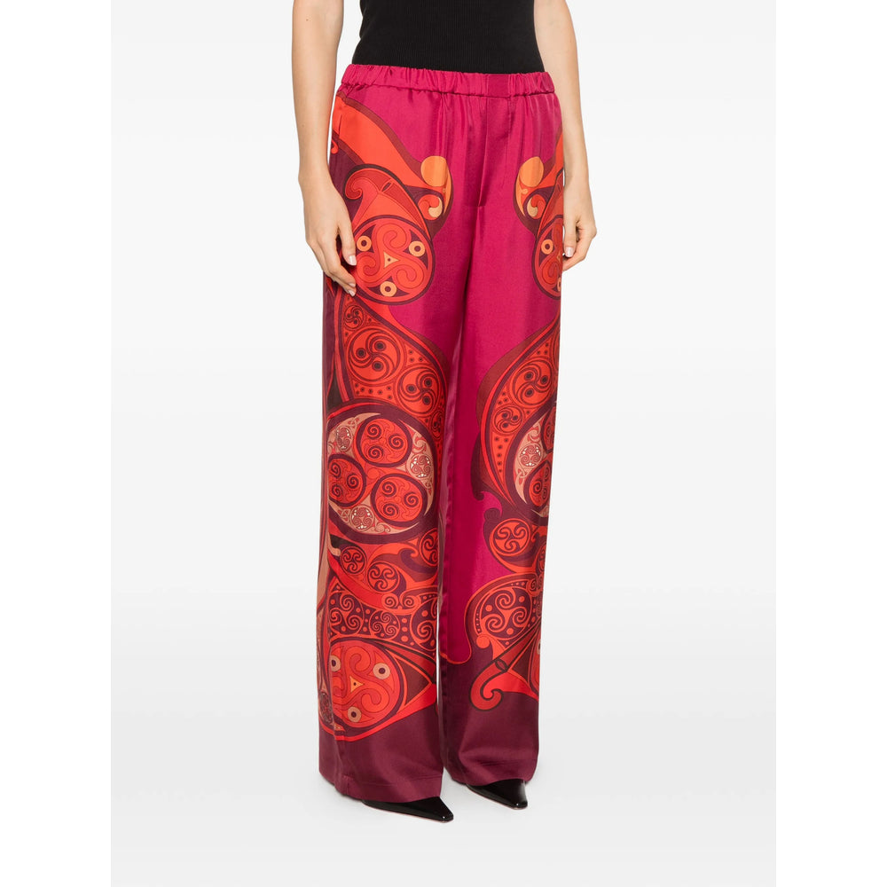 La Doublej Pink Trousers - Palazzo Pants Women