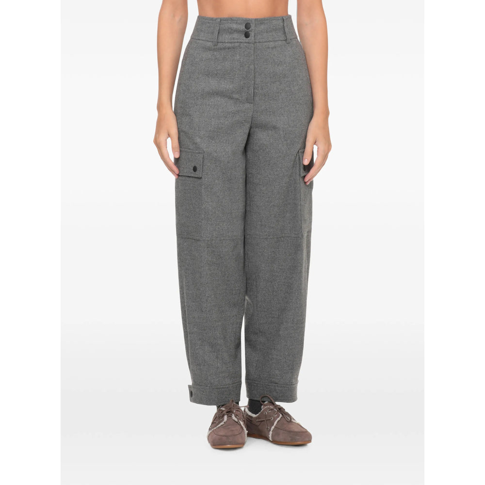 Peserico Peserico Grey Trousers - Straight Trousers Women