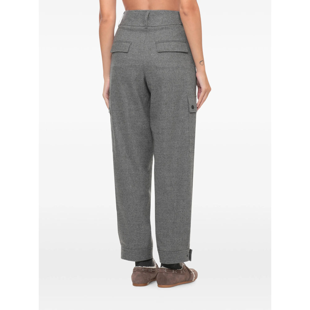 Peserico Peserico Grey Trousers - Straight Trousers Women
