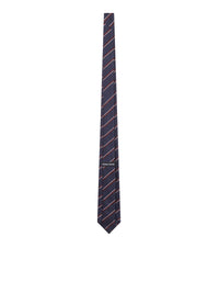 Giorgio Armani Men Silk Tie With Diagonal Stripes