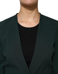 Maison Margiela Maison Margiela Green Single Breasted One Button Coat Women's Jacket