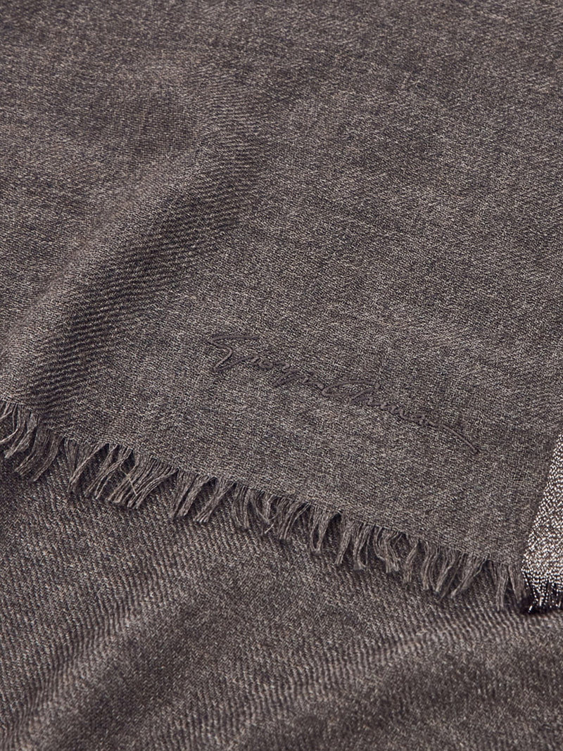 Giorgio Armani Giorgio Armani Women Cashmere And Silk Stole With Shiny Viscose Edge