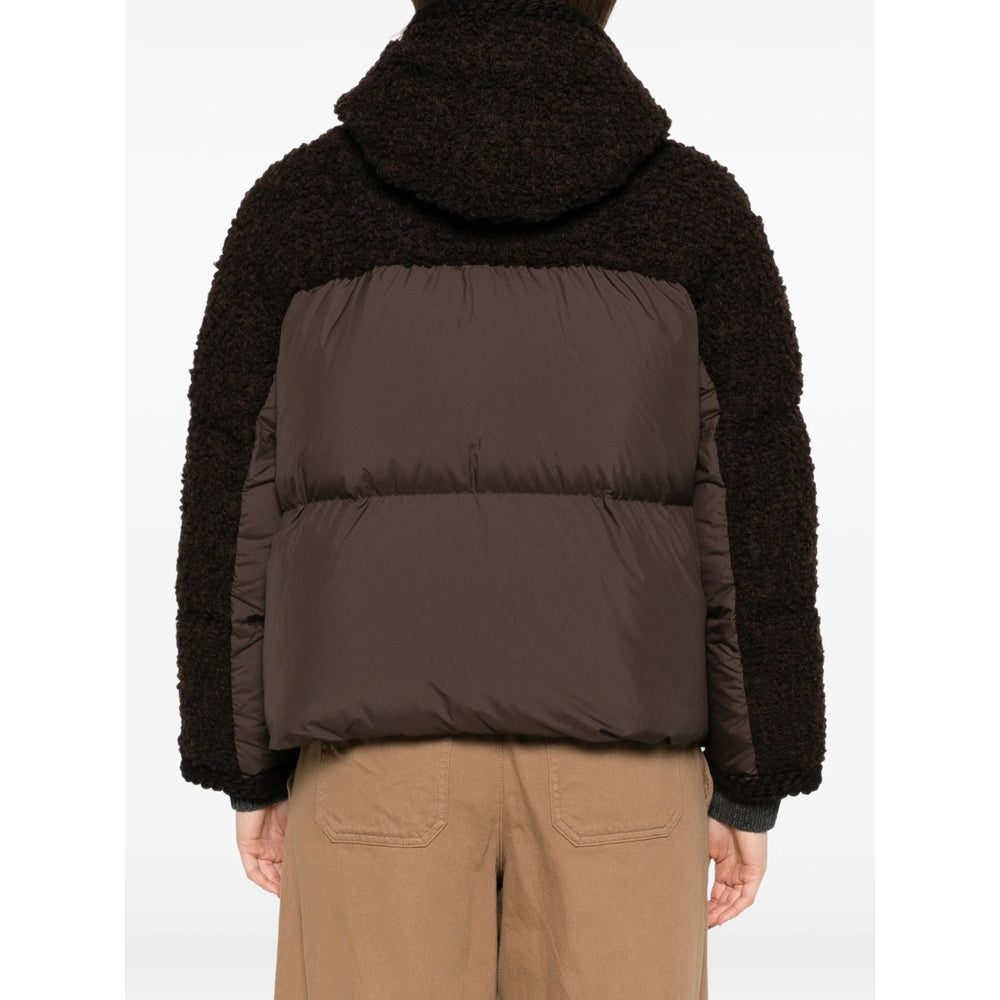 Moncler Brown Jackets - Puffer Jackets Women