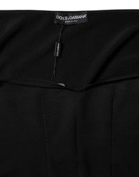 Dolce & Gabbana Black Viscose Long Sleeve Pullover Blouse Women's Top