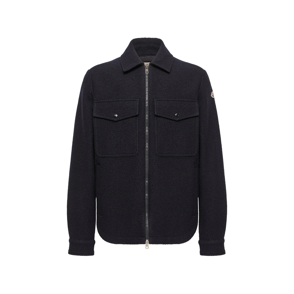 Moncler Blue Jackets - Shirt Jackets Men