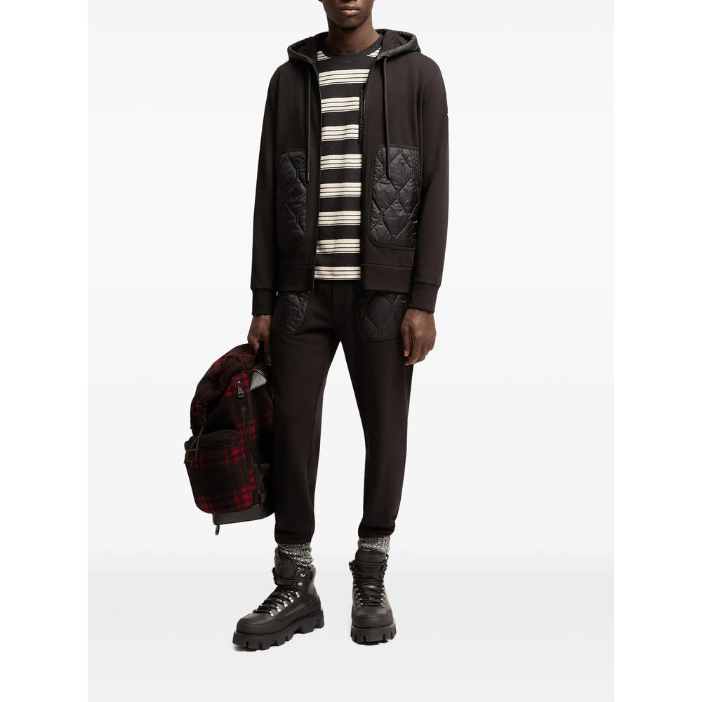 Moncler Black Sweaters & Knitwear - Hoodies Men