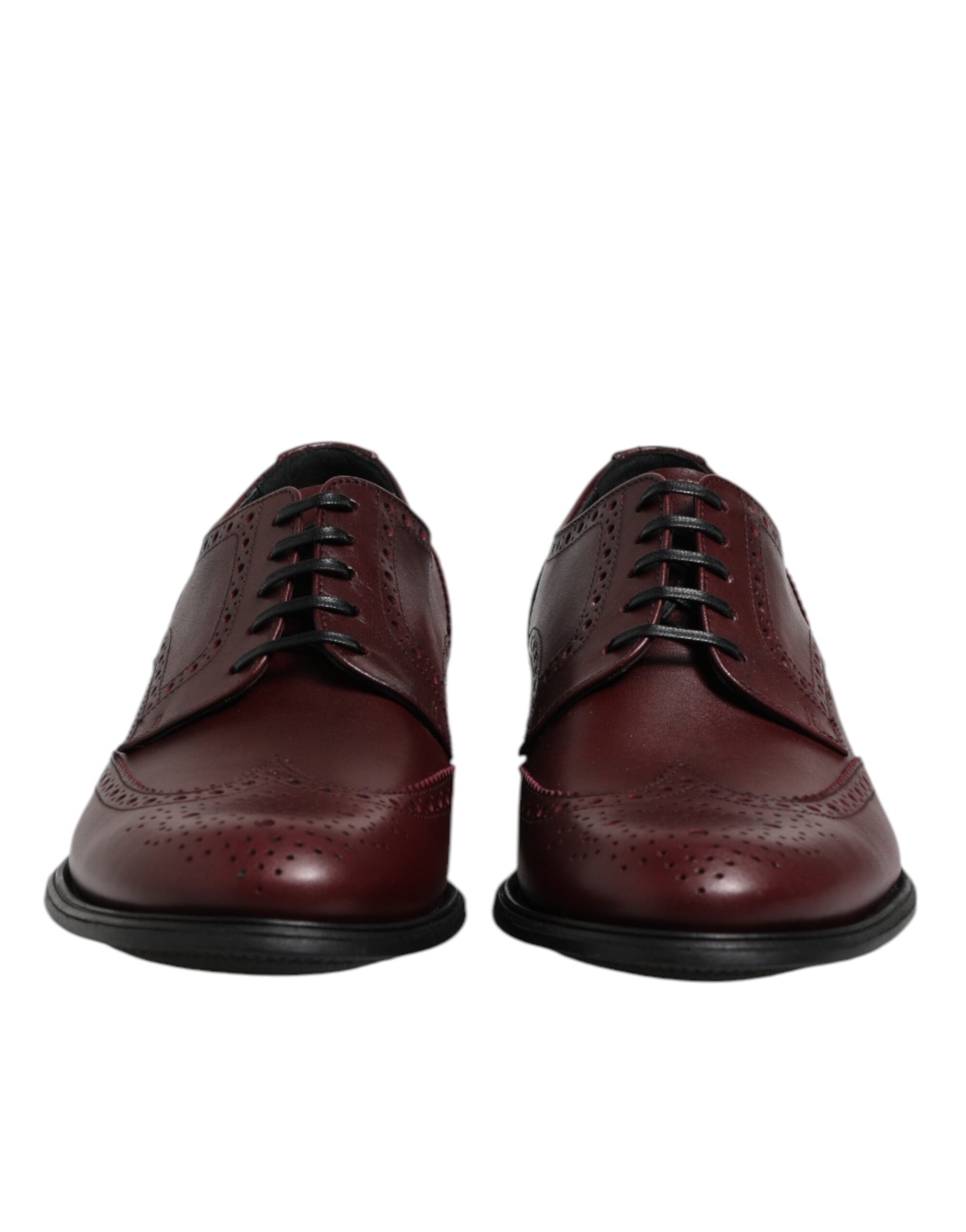 Dolce & Gabbana Dolce & Gabbana Brown Leather Lace Up Derby Dress Men's Shoes