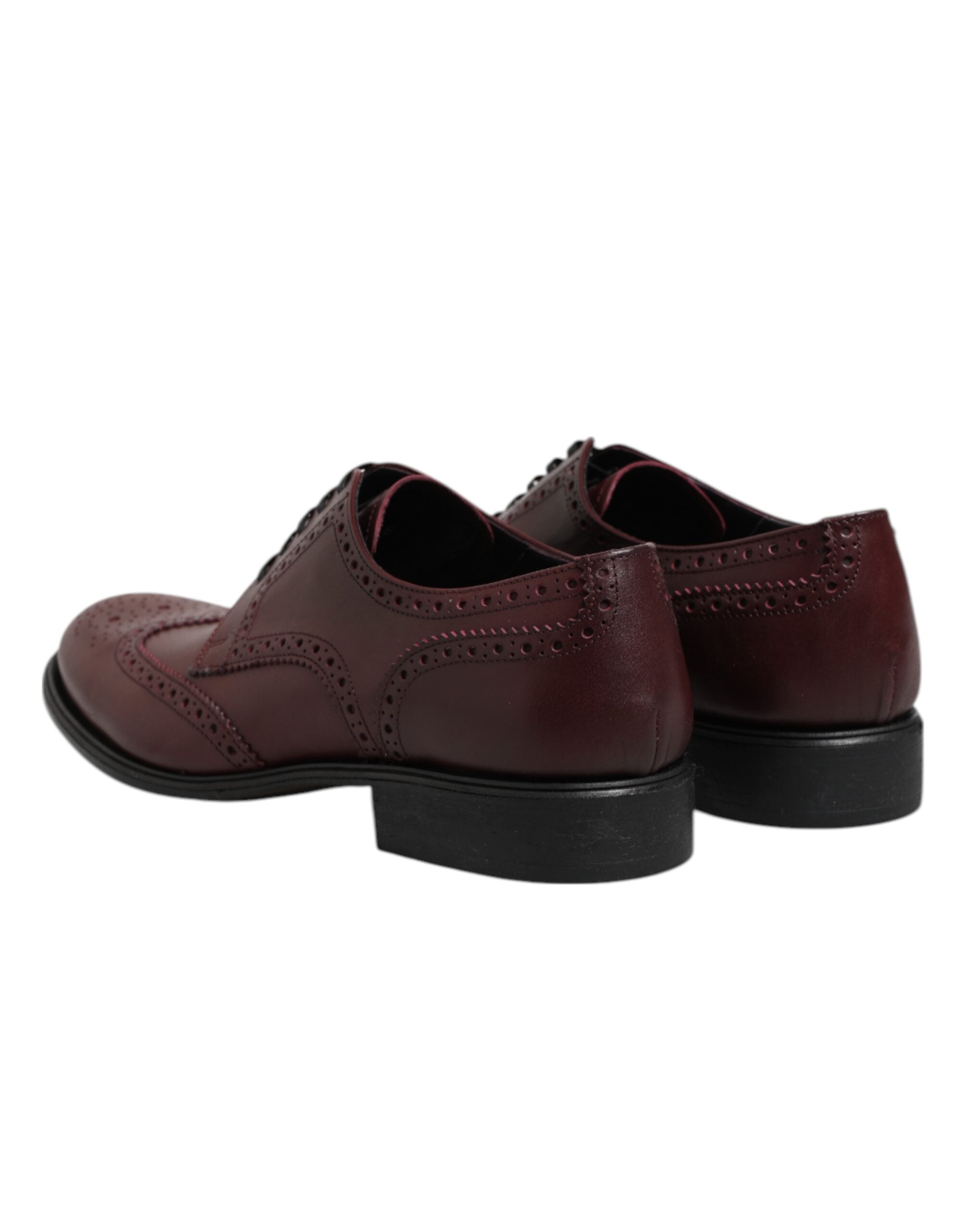 Dolce & Gabbana Dolce & Gabbana Brown Leather Lace Up Derby Dress Men's Shoes
