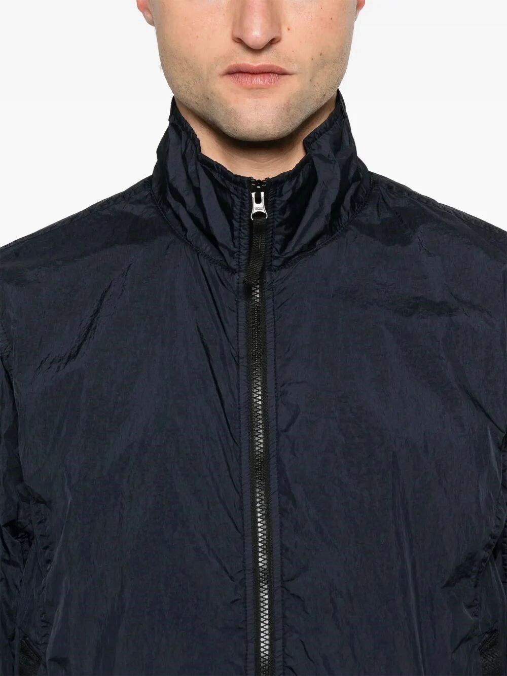 Stone Island Men Garment Dyed Crinkle Reps Ny Jacket