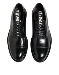 Dolce & Gabbana Dolce & Gabbana Black Leather Dress Lace Up Men Formal Men's Shoes