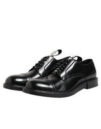 Dolce & Gabbana Dolce & Gabbana Black Leather Dress Lace Up Men Formal Men's Shoes