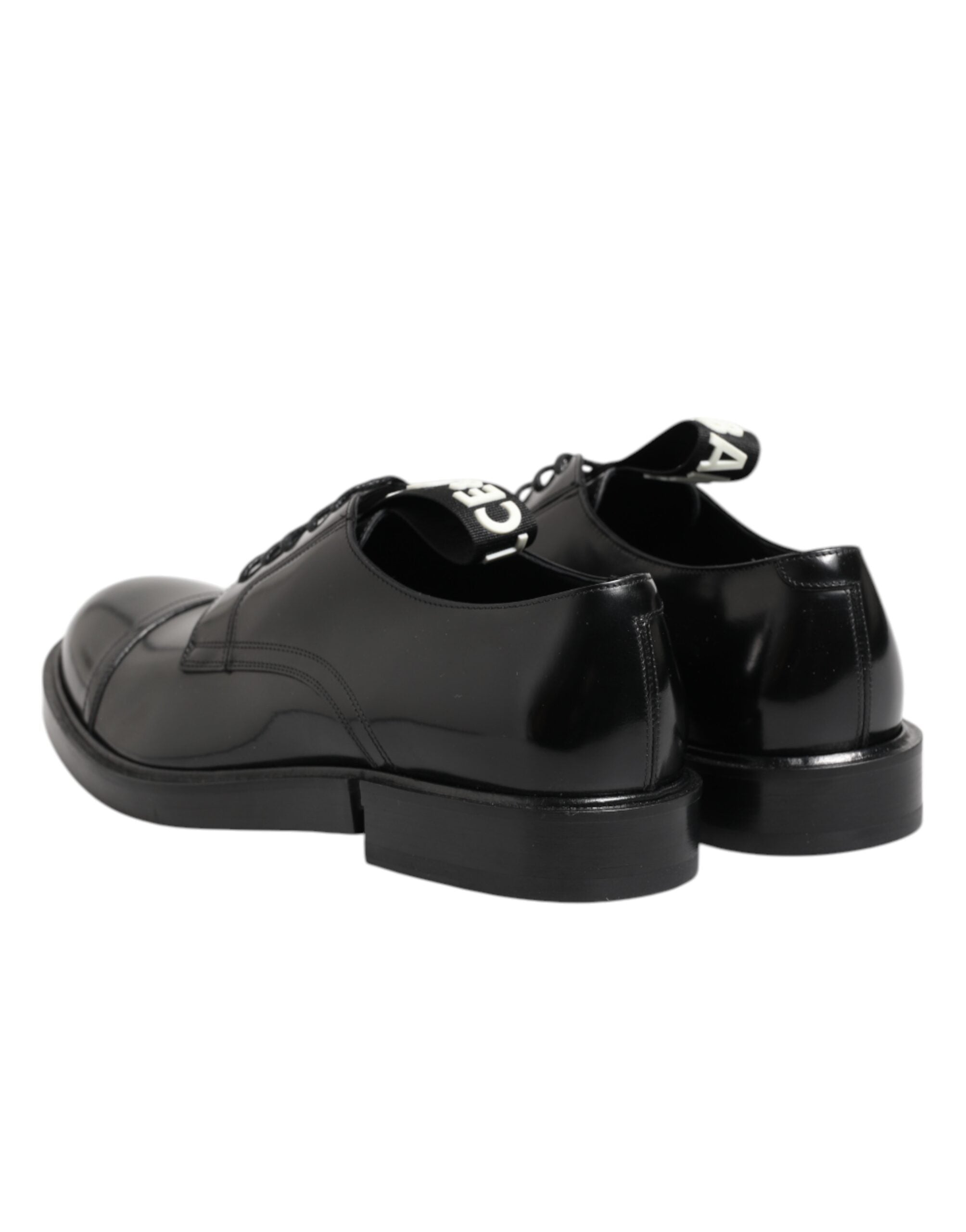 Dolce & Gabbana Dolce & Gabbana Black Leather Dress Lace Up Men Formal Men's Shoes