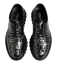 Dolce & Gabbana Dolce & Gabbana Black White Calfskin Chunky Derby Men's Shoes
