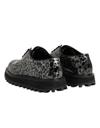 Dolce & Gabbana Dolce & Gabbana Black White Calfskin Chunky Derby Men's Shoes