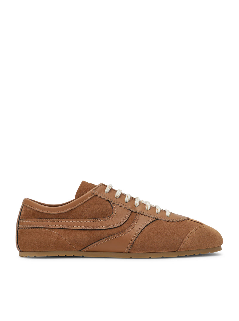 Dries Van Noten Women Dries Van Noten Suede And Smooth Leather Sneakers