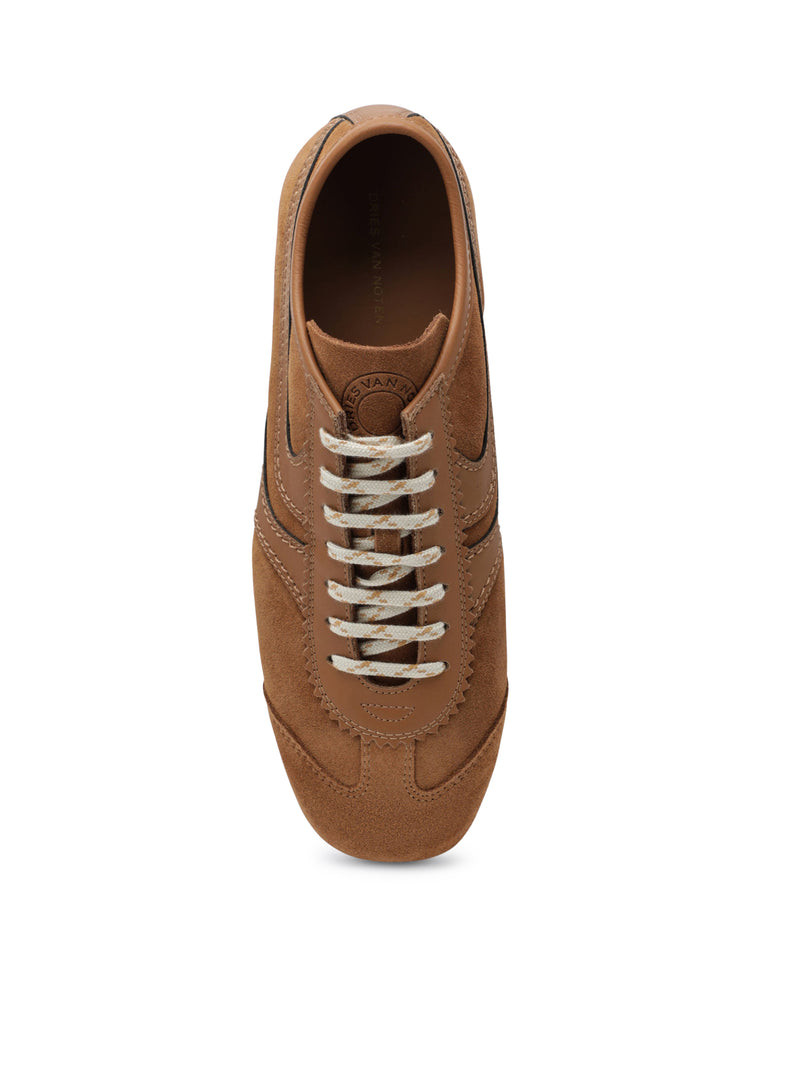 Dries Van Noten Women Dries Van Noten Suede And Smooth Leather Sneakers
