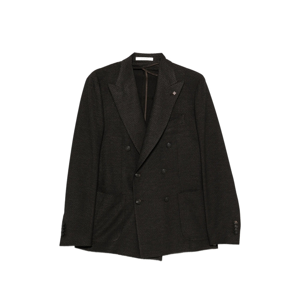 Tagliatore Black Jackets - Blazers Men