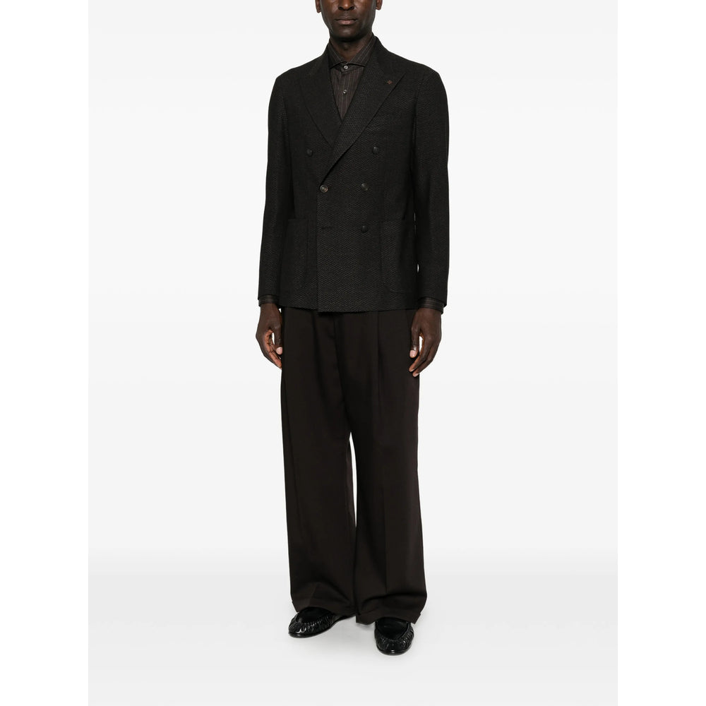 Tagliatore Black Jackets - Blazers Men