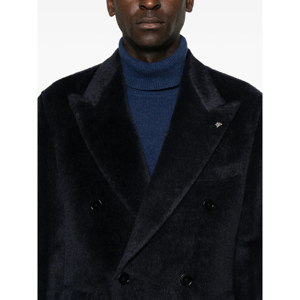 Tagliatore Blue Coats - Double Breasted Coats Men