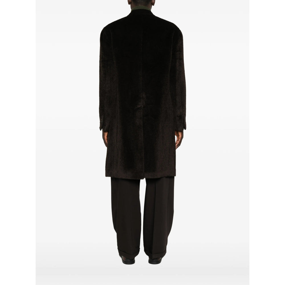 Tagliatore Brown Coats - Double Breasted Coats Men