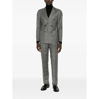 Tagliatore Grey Suits - Double Breasted Suits Men