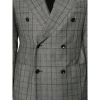Tagliatore Grey Suits - Double Breasted Suits Men