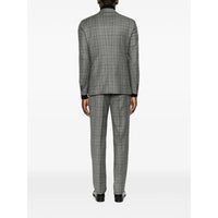 Tagliatore Grey Suits - Double Breasted Suits Men