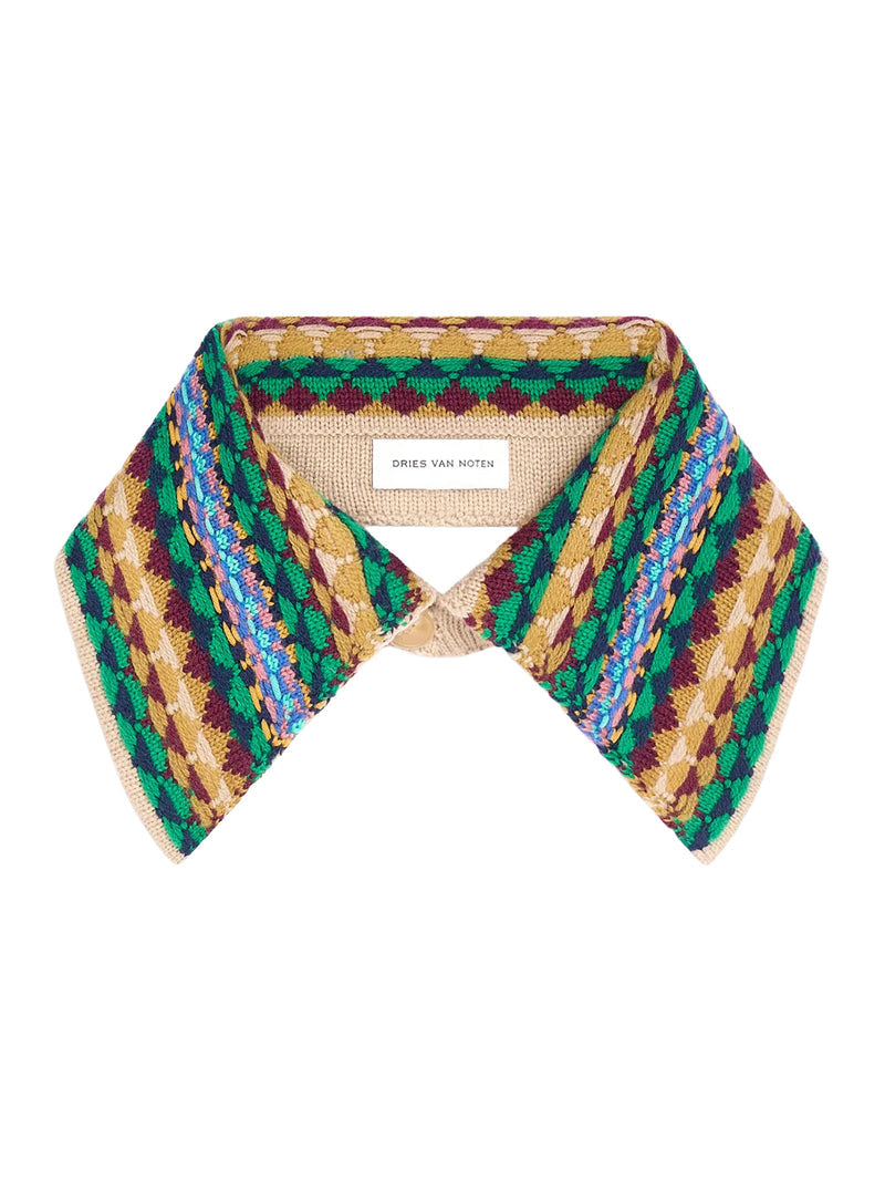 Dries Van Noten Dries Van Noten Women Jacquard Wool Collar