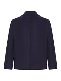 Dries Van Noten Women Navy Blue Single-Breasted Blazer