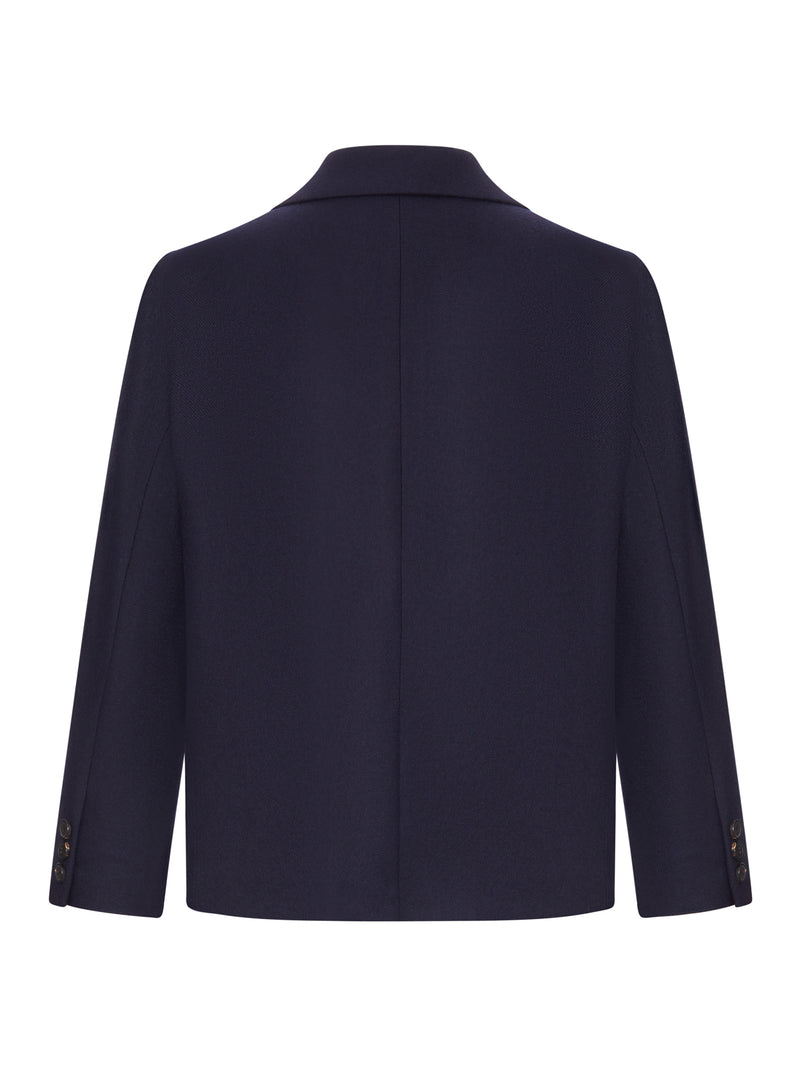 Dries Van Noten Women Navy Blue Single-Breasted Blazer