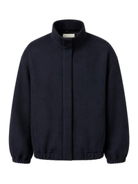 Dries Van Noten Women Wool-Blend Bomber Jacket With High Collar