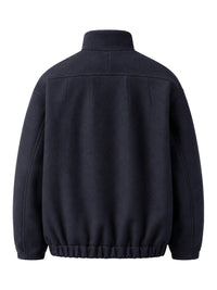 Dries Van Noten Women Wool-Blend Bomber Jacket With High Collar