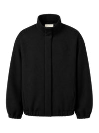 Dries Van Noten Women Wool-Blend Bomber Jacket With High Collar