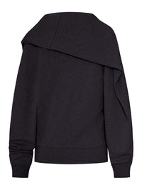 Dries Van Noten Women Cotton Sweatshirt With Drape On The Back