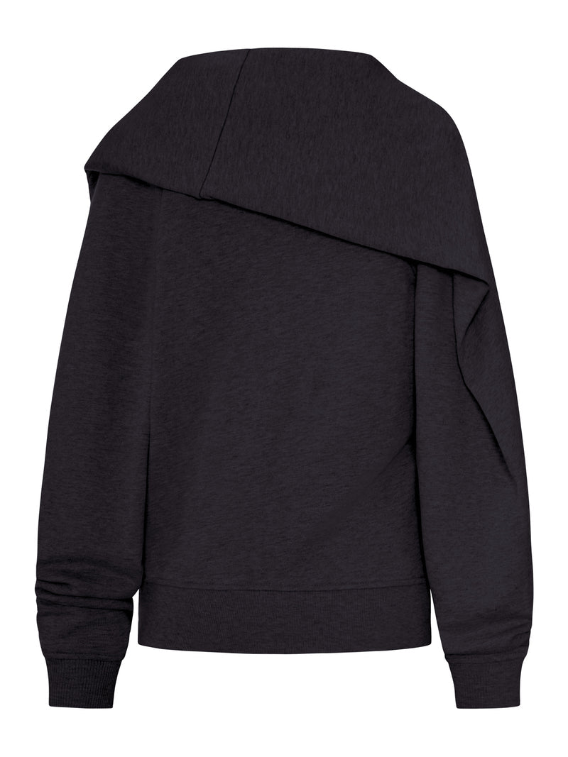 Dries Van Noten Women Cotton Sweatshirt With Drape On The Back