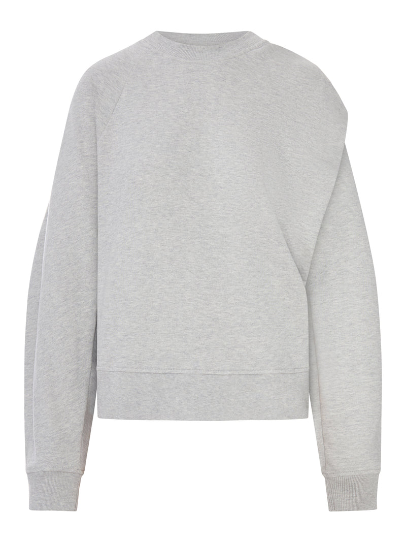 Dries Van Noten Women Cotton Sweatshirt With Drape On The Back