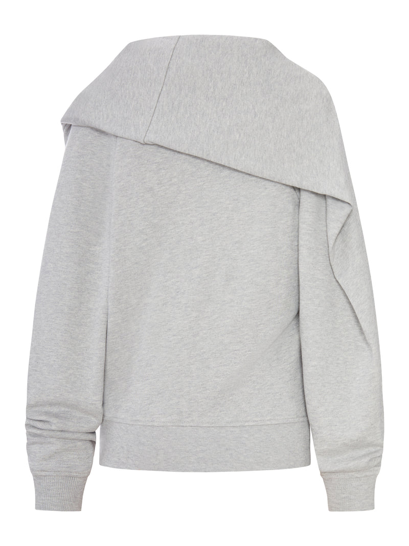 Dries Van Noten Women Cotton Sweatshirt With Drape On The Back
