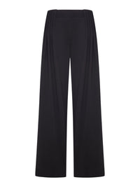 Dries Van Noten Women Black Wide Leg Pants