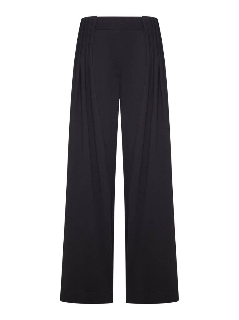 Dries Van Noten Women Black Wide Leg Pants