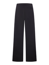 Dries Van Noten Women Black Wide Leg Pants