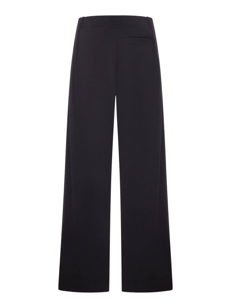 Dries Van Noten Women Black Wide Leg Pants