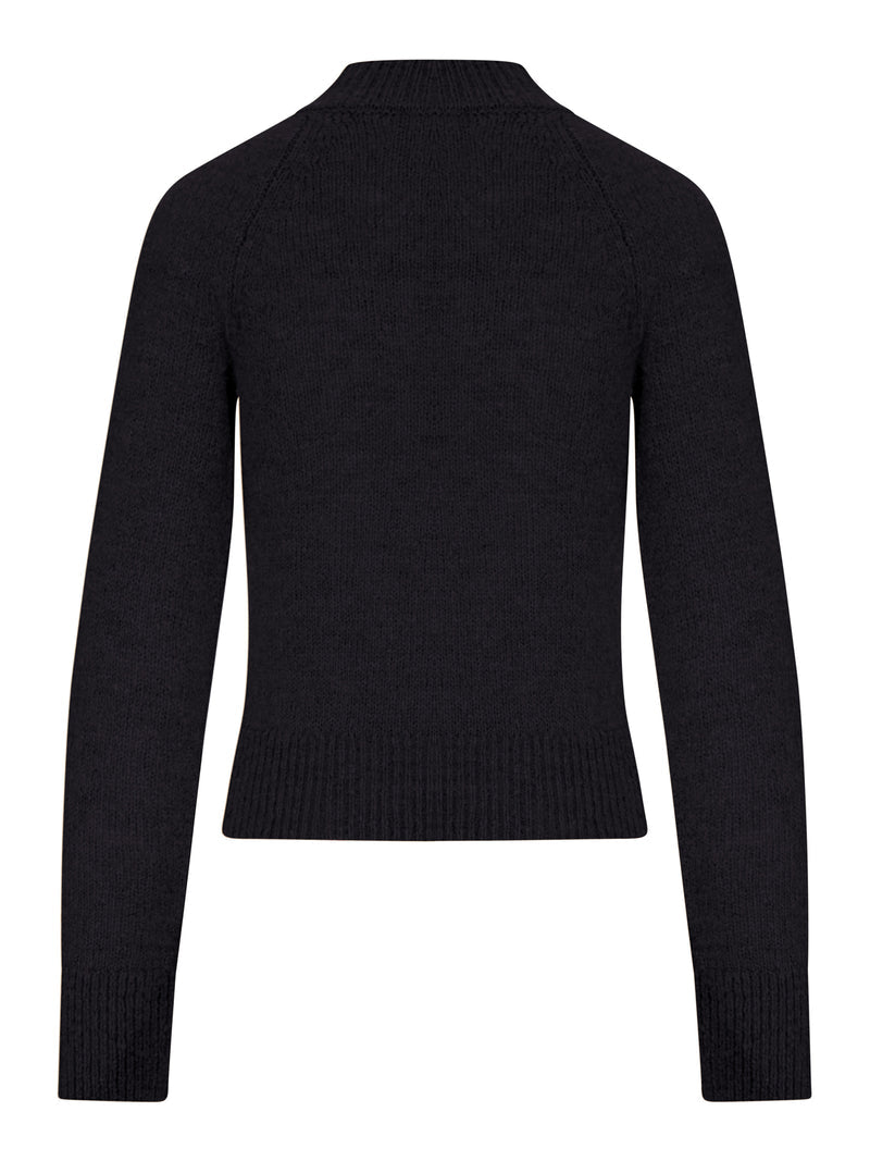 Dries Van Noten Dries Van Noten Women Cropped Mohair Sweater With High Neck