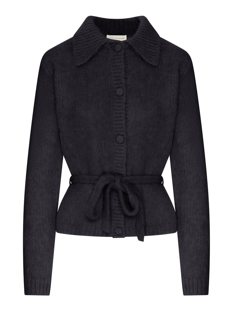 Dries Van Noten Women Wool-Blend Cardigan With Belt