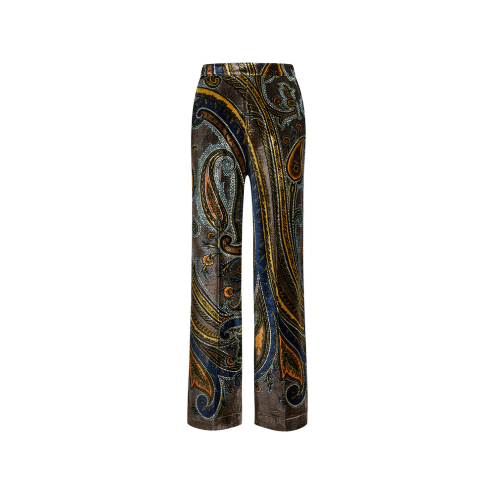 Etro Grey Trousers - Straight Trousers Women