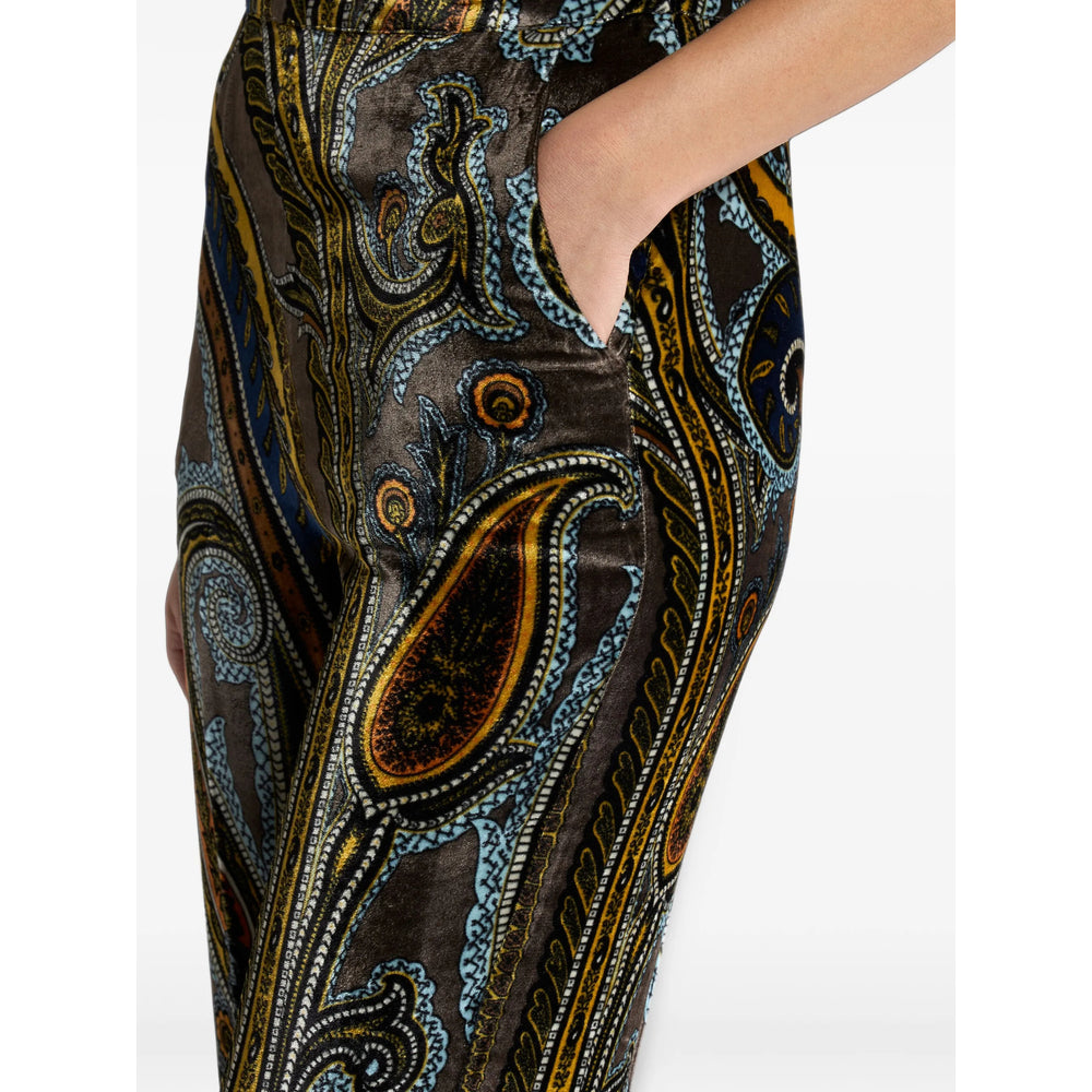 Etro Grey Trousers - Straight Trousers Women