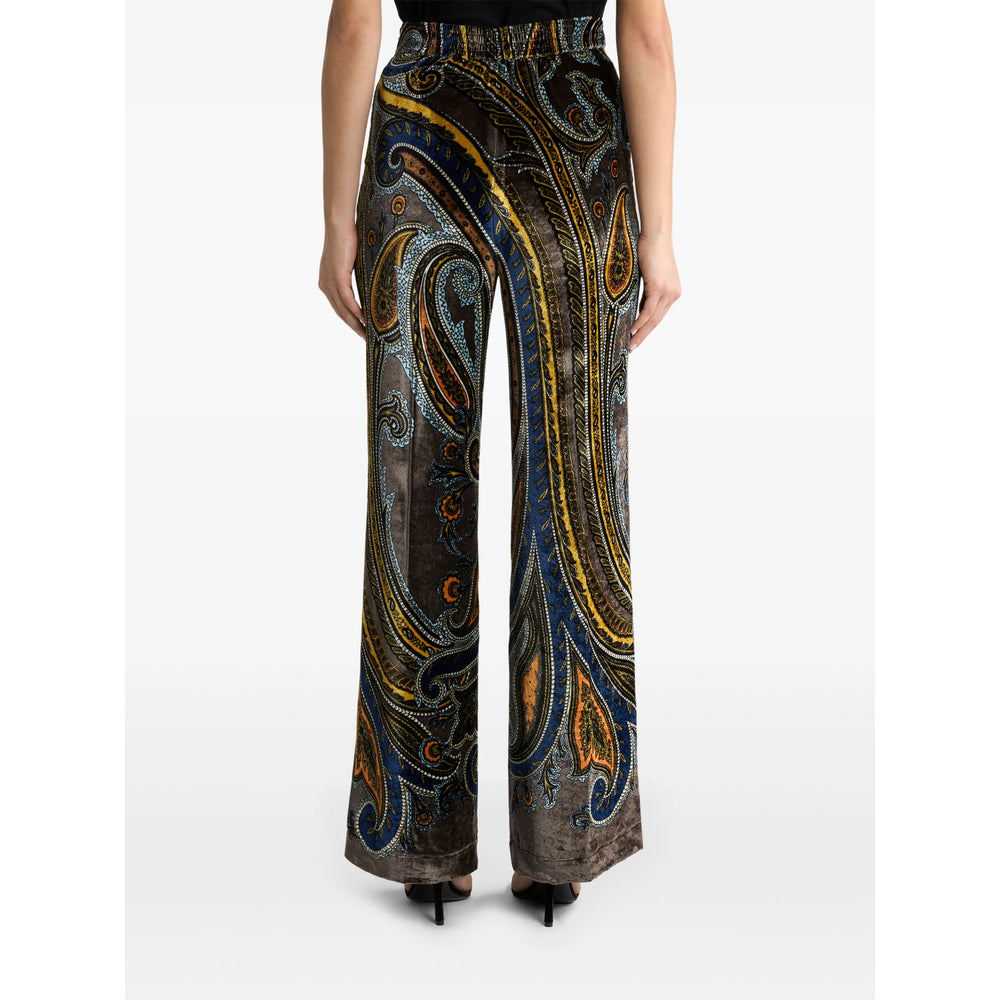 Etro Grey Trousers - Straight Trousers Women